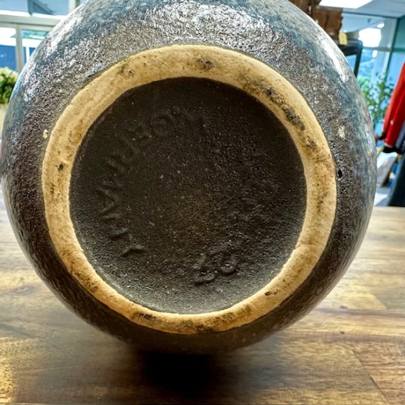 Blue Fat Lava Vase 2